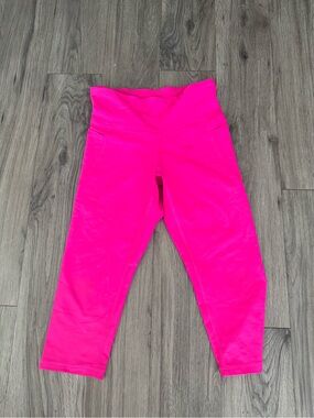 Old Navy Active Powersoft Crop Leggings Petite Hot Pink